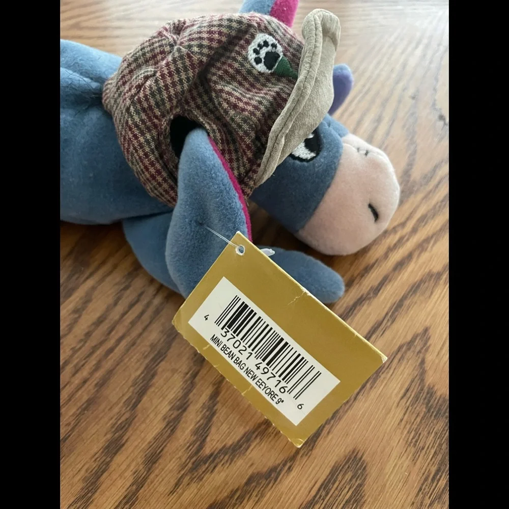 VINTAGE Disney Store Eeyore Plush Doll 11 inches